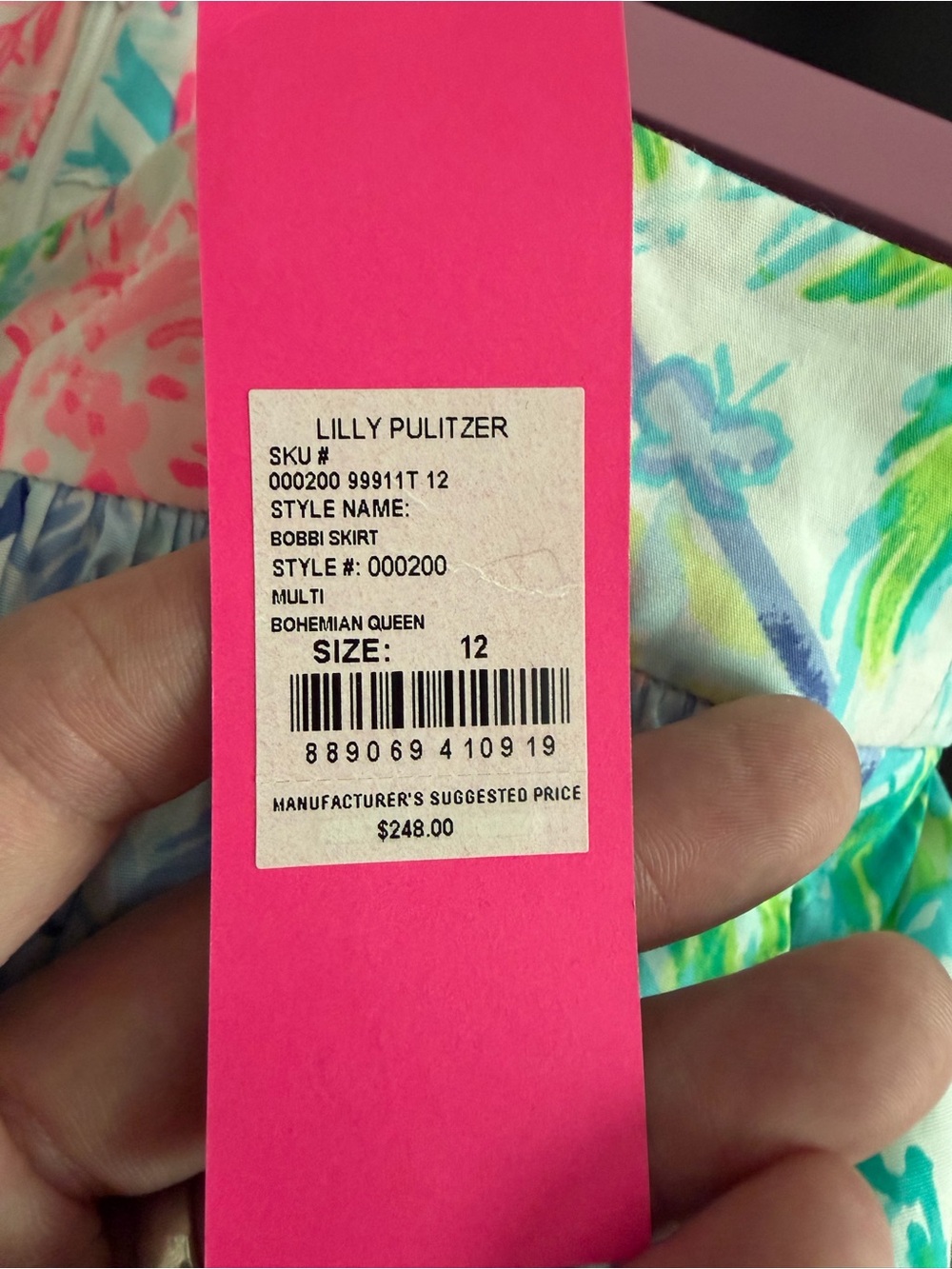 🦄 Lilly Pulitzer NWT Bobbi skirt in Bohemian Queen 60th anniversary*Hemmed* - Picture 3 of 4